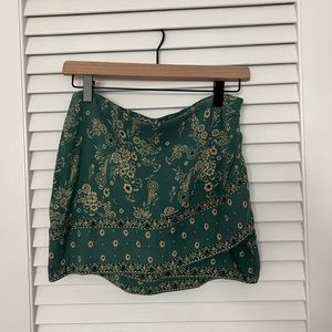 Free People Patterned Mini Skirt